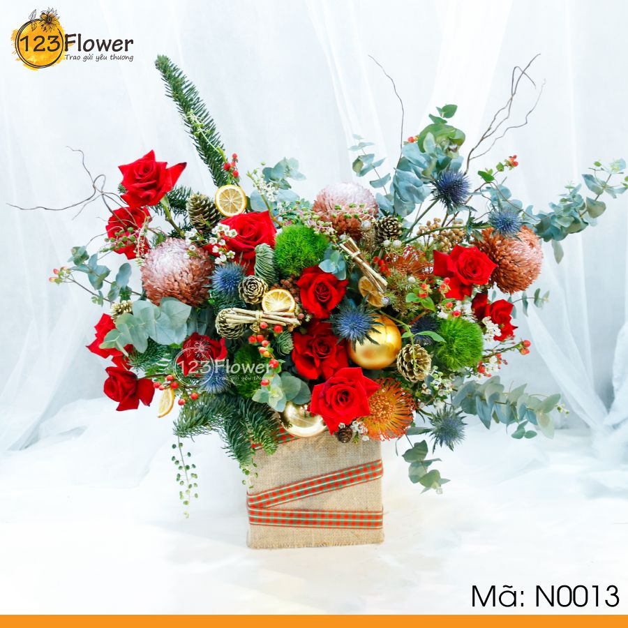 Hộp hoa Noel 13