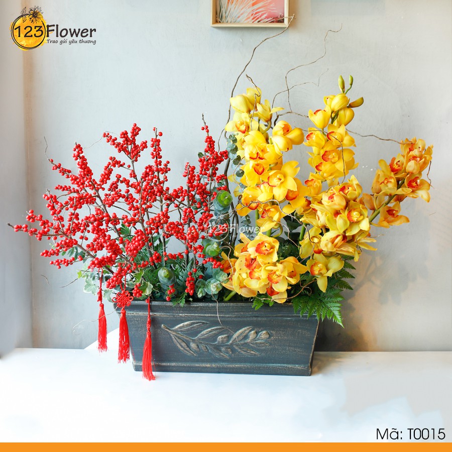 Bình hoa Tết 15
